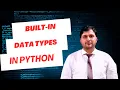 Python Data Types Explained Built-in Data Types for Beginners with Examples Tutorial 2025