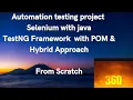 Automation Testing real-time project Selenium with java TestNG Framework with POM Hybrid