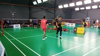 badminton sf ipgmy johor mens double amateur tour firdaus gunardi vs iszuwan azhar syed haniff