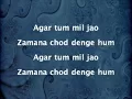 Download Lagu Agar tum mil jao lyrics