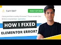 Elementor Not Working In WordPress - Elementor Loading Problem Enable Safe Mode Error