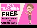 FOR TEACHERS FREE Valentine s Day Math Worksheets
