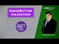 Client Side RadioButton validation in ASP Net Core C