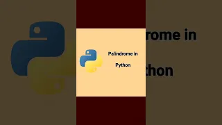 Python programming to Check Palindrome name