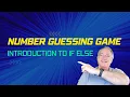 Using IF statement with logical to build a Python number guessing game