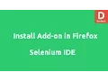 Selenium IDE Installation on Firefox