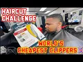 CUTTING HAIR WITH WORLD S CHEAPEST CLIPPERS WALMART CLIPPER CHALLENGE