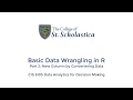 Basic Data Wrangling in R - Part 2
