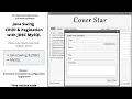 Java Swing CRUD and Pagination with JDBC MySQL Bonus Validation - Generate code for unique column