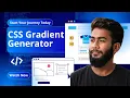 CSS Gradient Generator Tutorial Create Modern CSS Gradients Easily Step-by-Step Atiq Dev Log