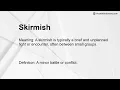 Skirmish Meaning