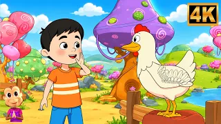 Kukdoo Koo Poem, कुकडू कू, Funny Animals Song for Kids and Little Babies