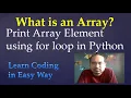 31 What is an Array in Python
