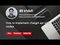 How to implement chatgpt api with nodejs Express Node Js Tutorial for Beginners