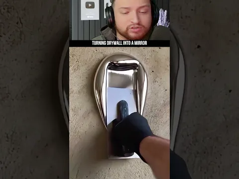 TURNING DRYWALL INTO A MIRROR #asmr