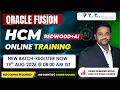Oracle Fusion HCM Redwood AI Online Training Non-IT Professionals Freshers Career Switchers