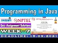 NPTEL PROGRAMMING IN JAVA WEEK 7 ASSIGNMENT ANSWERS 2021