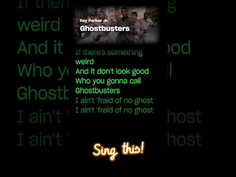 Ray Parker Jr. - Ghostbusters (Mini Karaoke) Challenge 🎤
