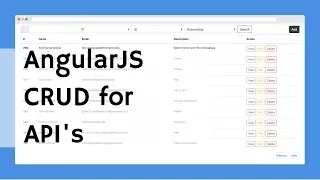 AngularJs CRUD in 3 Minutes