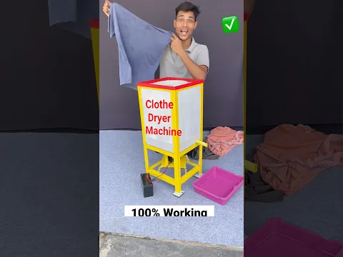 100% Working! Homemade Portable Clothes Dryer Machine #shortvideo