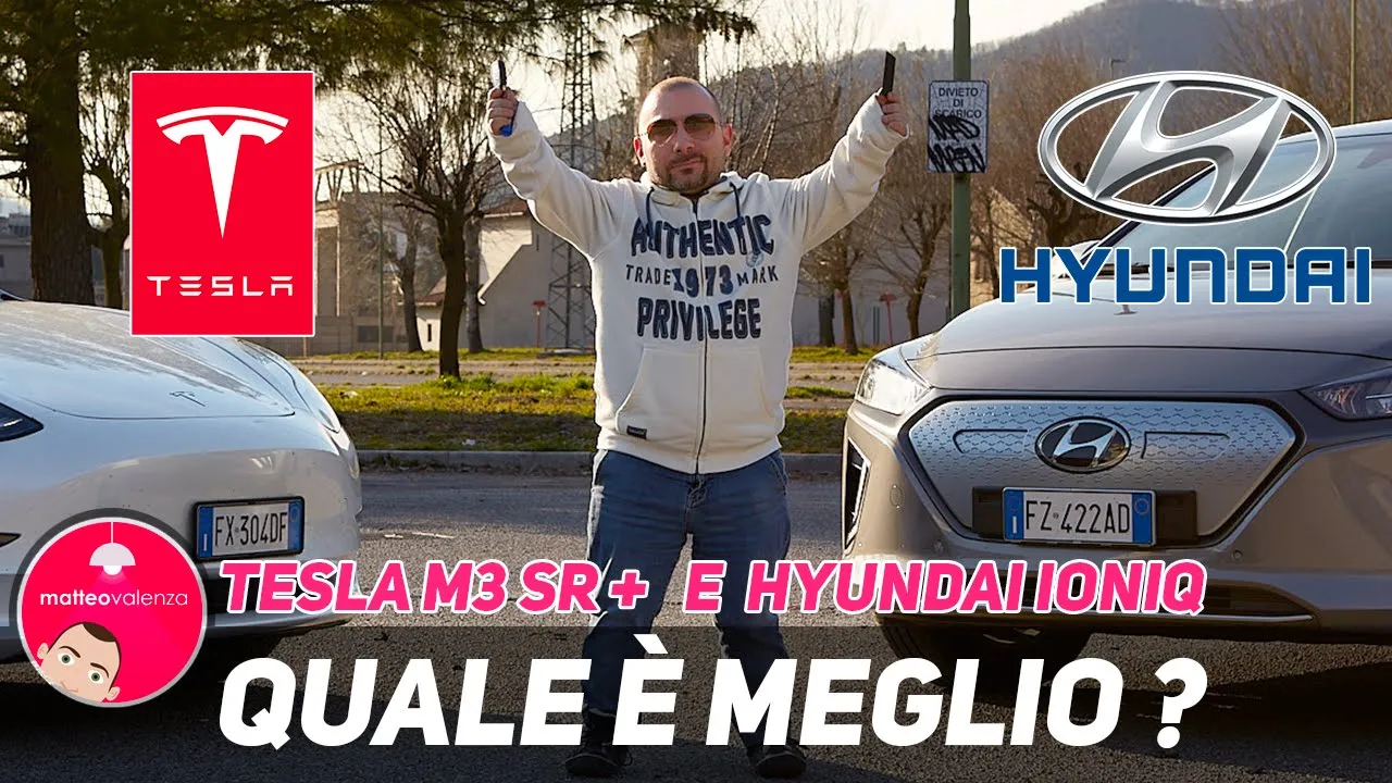 Tesla Model 3 SR+ e Hyundai Ioniq Electric: due idee di elettrica a confronto