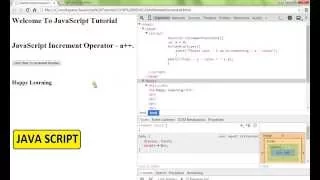 JAVASCRIPT INCREMENT OPERATORS DEMO