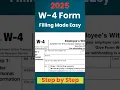 Fill Out Your W-4 in Minutes