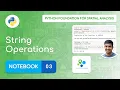 Notebook 03 - String Operations