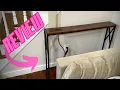 An on-trend easy to assemble sofa table with a charging station