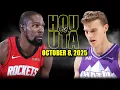 Download Lagu Houston Rockets vs Utah Jazz Full Game Highlights - October 8, 2025 | NBA Preseason