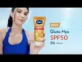 Get our first ever non-sticky sunscreen with Vaseline Gluta-Hya SPF50 Luminous Defense Serum Lotion