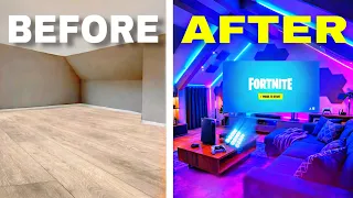 I Transformed My Living Room Into My DREAM Gaming Living Room!