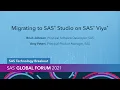 Migrating to SAS Studio on SAS Viya