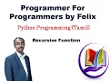 Recursive function in Python Tamil