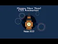 CSS Happy New Year Animation fireworks