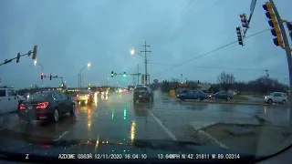 Rockford Scanner Dash Camera Of An Accident in Loves Park Illinois