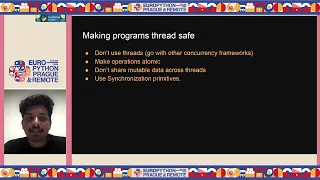 Tackling Thread Safety in Python Jothir Adithyan Adarsh Divakaran