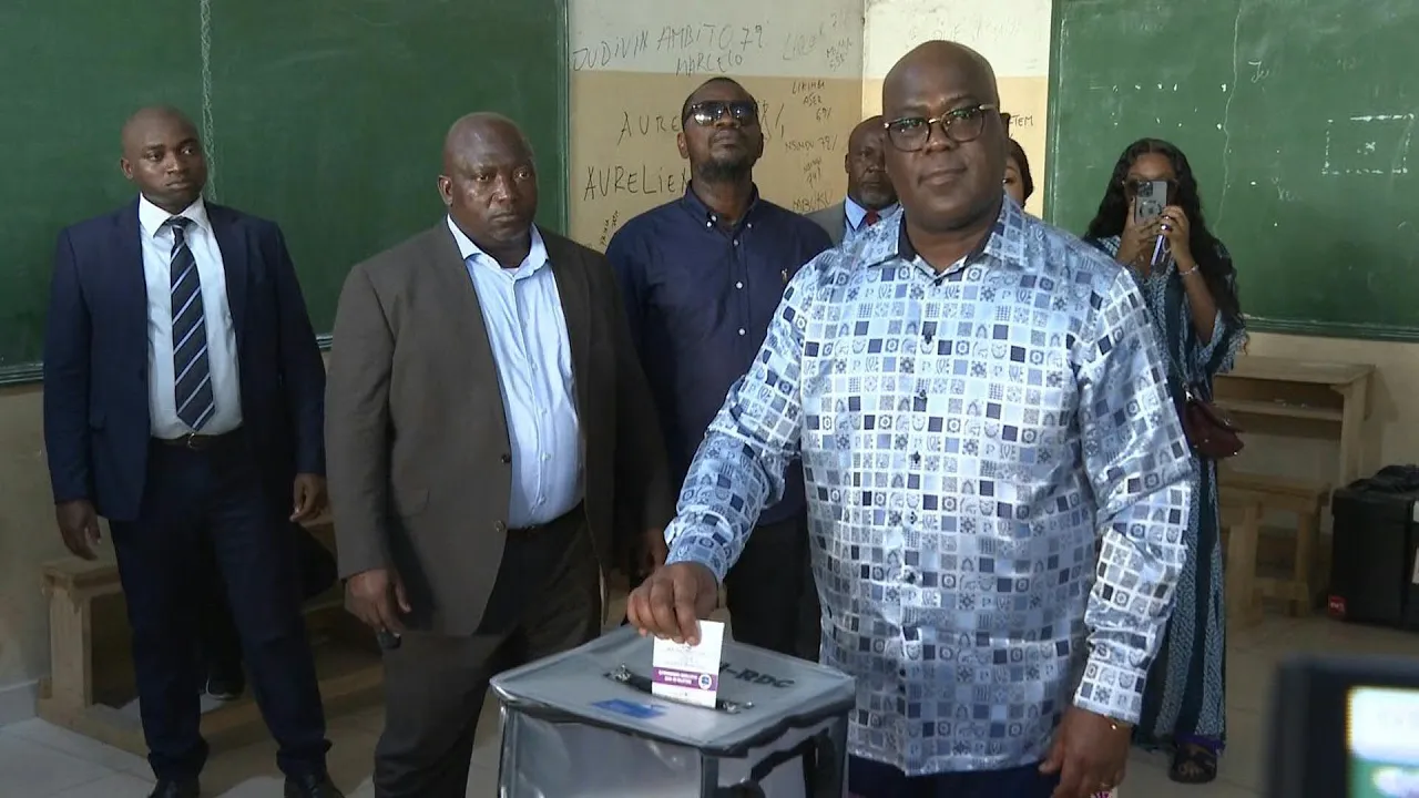 DR Congo President Felix Tshisekedi votes in Kinshasa | AFP