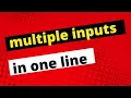 multiple inputs in python tutorial 14 bangla tutorial 2022