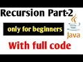 Mastering Recursion in Java Part 2 Essential Tips Tricks Recursion in hindi padhaikrlo