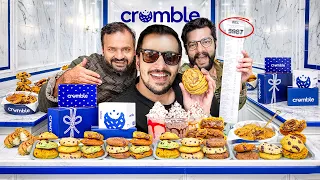 WE ORDERED ENTIRE MENU of CRUMBLE - Kunafa Double Chocolate Cookie Pot?😨