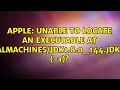 Unable to locate an executable at