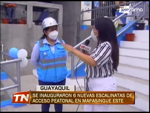 Se inauguraron 6 nuevas escalinatas de acceso peatonal en Mapasingue Este