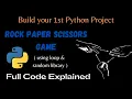 Rock Paper Scissors Game in Python Text Based Python Mini Project The Coding Tuition