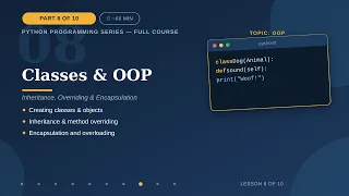 Python OOP Tutorial Classes Objects Inheritance Part 8