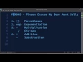 Order of Operations in Python Language - PEMDAS acronym