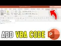 How to ADD VBA Code in PowerPoint - SUPER EASY