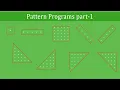 Pattern Programs in Java for Beginners Part-1