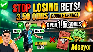 HOW TO AVOID LOSING BET AGAIN Using This 3 58 Odds Double Chance Over 1 5 Goals Strategy
