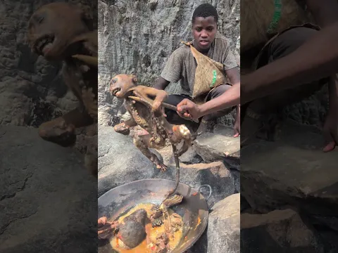 🌿 A Unique Taste of Hadzabe Culture! #africa #reels